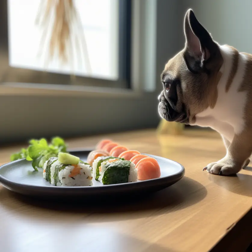 What type of sushi can French bulldogs eat