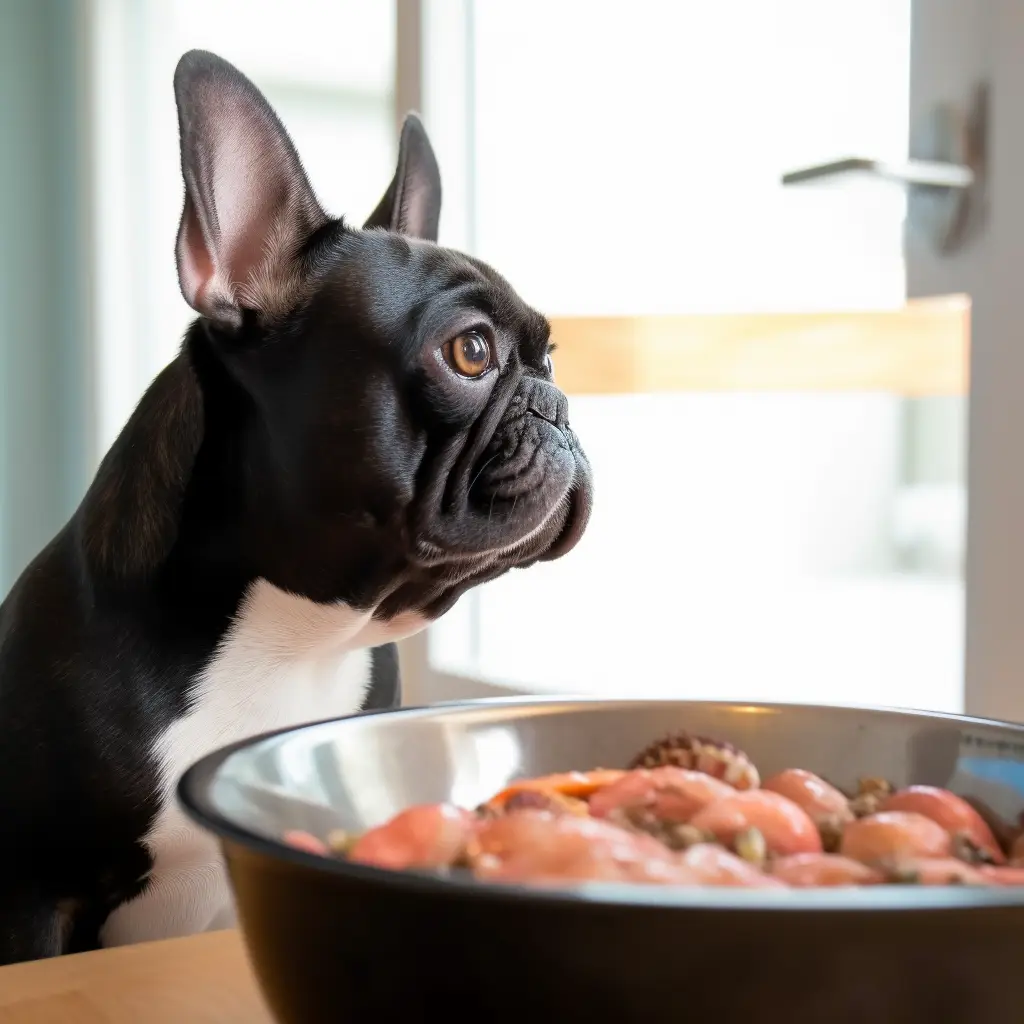 Can French bulldogs eat shrimp?