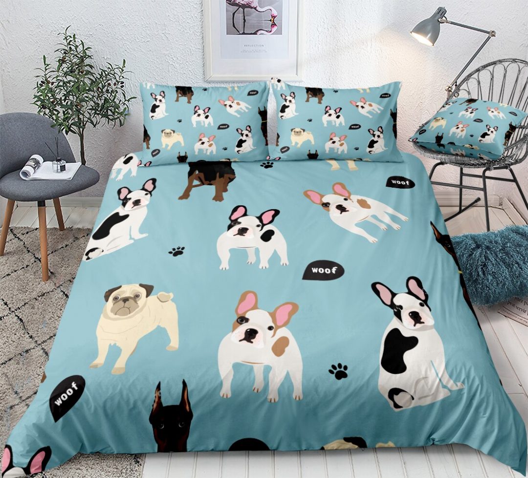 French Bulldog Duvet Cover Bedding Set