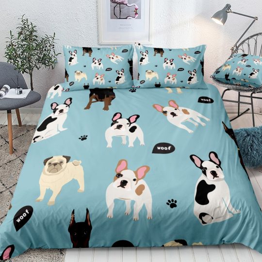 French Bulldog Duvet Cover Bedding Set