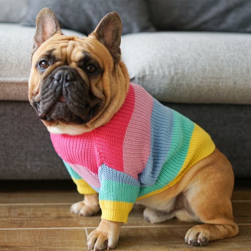 Rainbow Knitted Jumper