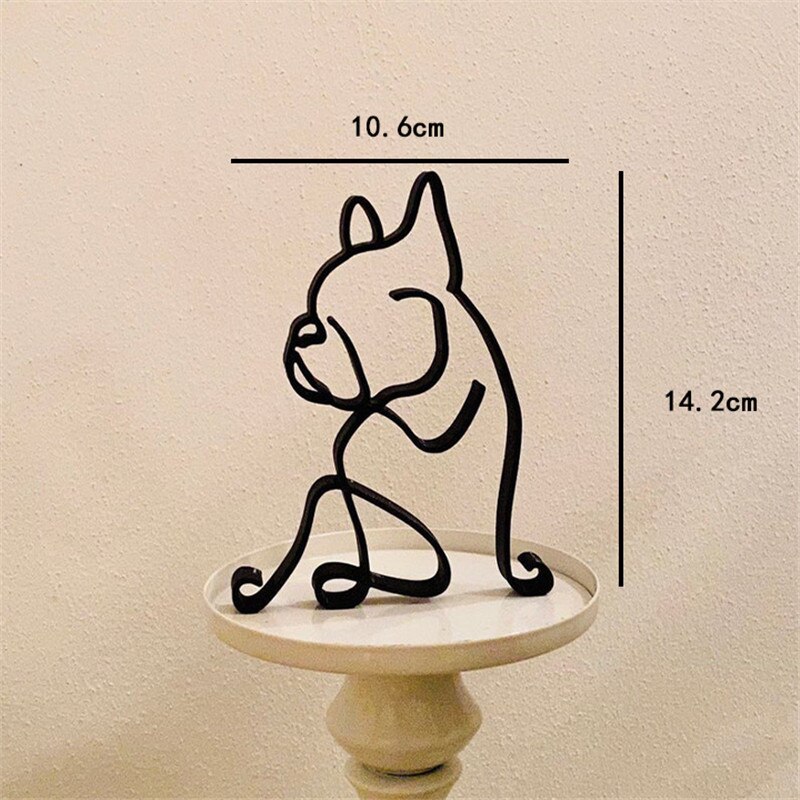 Minimalist Dog Sculpture