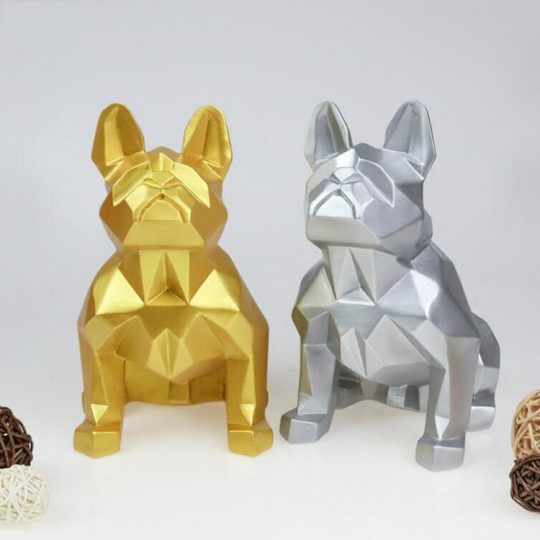 Nordic Geometric French Bulldog Statue