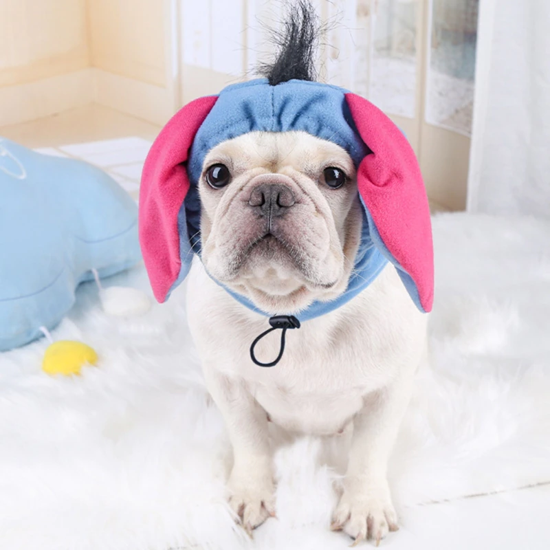 Eeyore (Donkey) And Winnie Pooh French Bulldog Hat