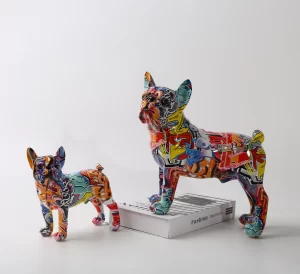 Graffiti French Bulldog Statue