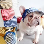 Striped Frenchie Baseball Cap