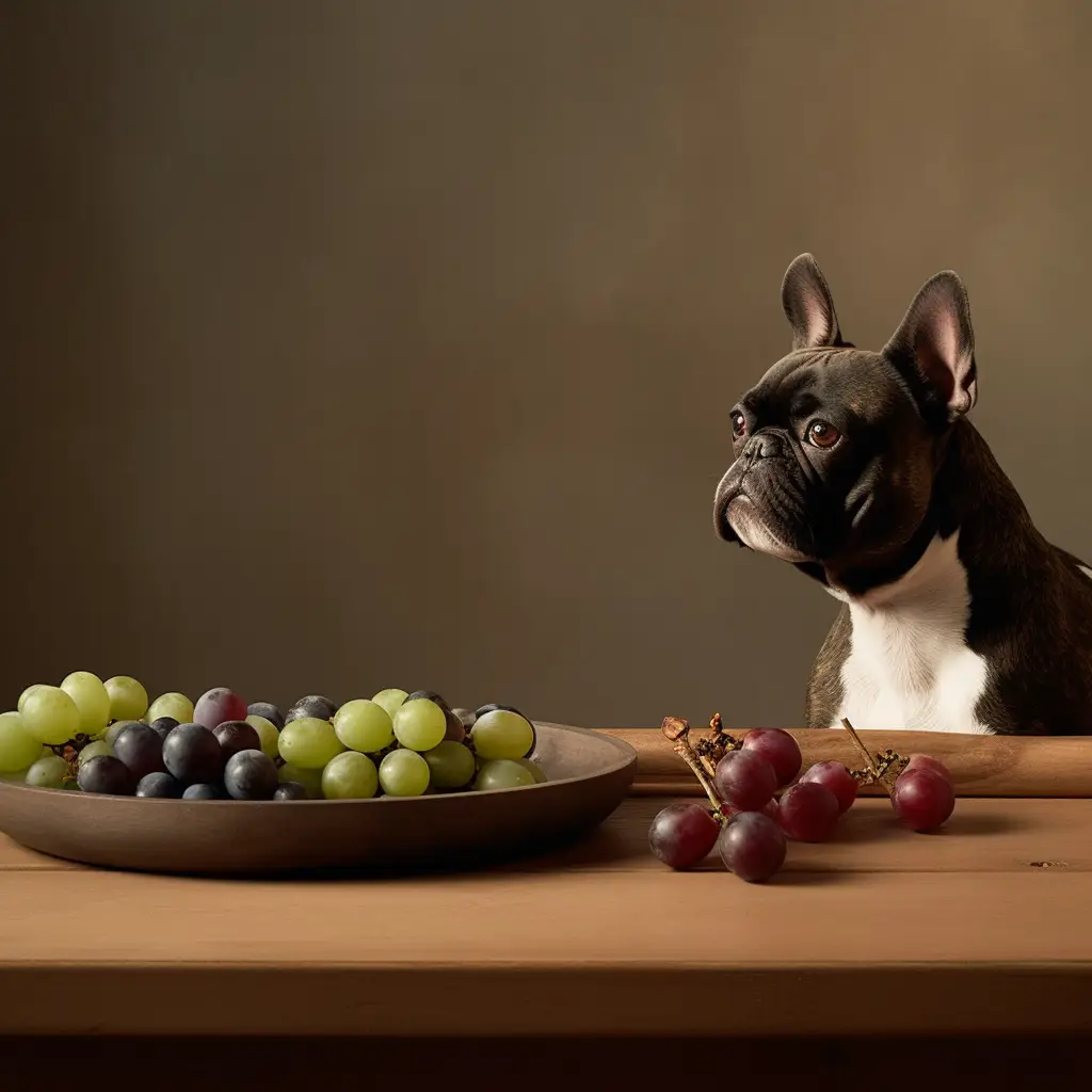 French Bulldogs can't eat grapes