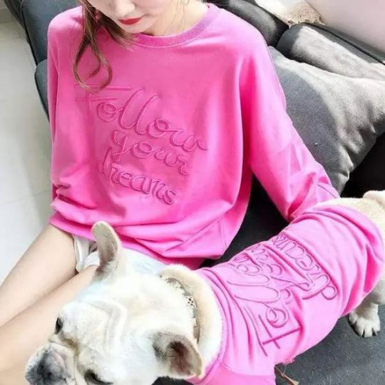 Frenchie and Owner Matching Sweatshirts