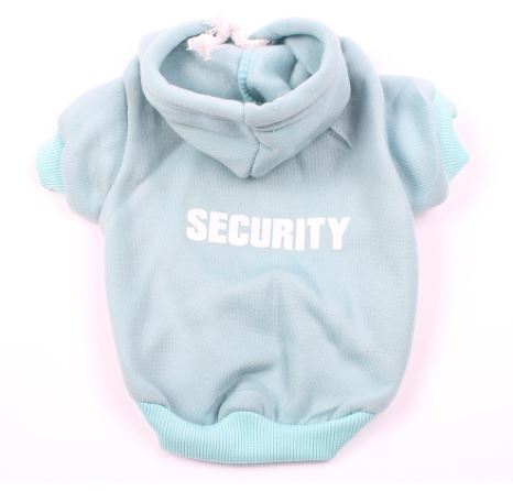 french bulldog blue security hoodie