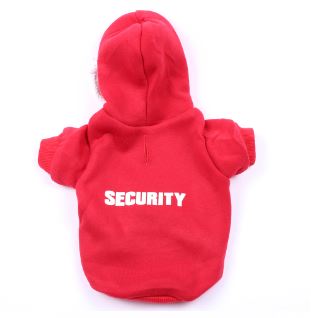 french bulldog red security hoodie