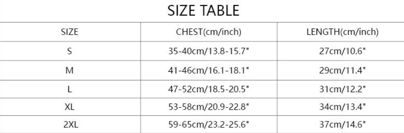 size table matching hoodie